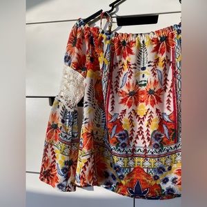 As U Wish Floral Off The Shoulder Summer Top